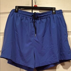 Coofandy - Large - Blue Mens Swimsuit w/ Elastic and String Waist.